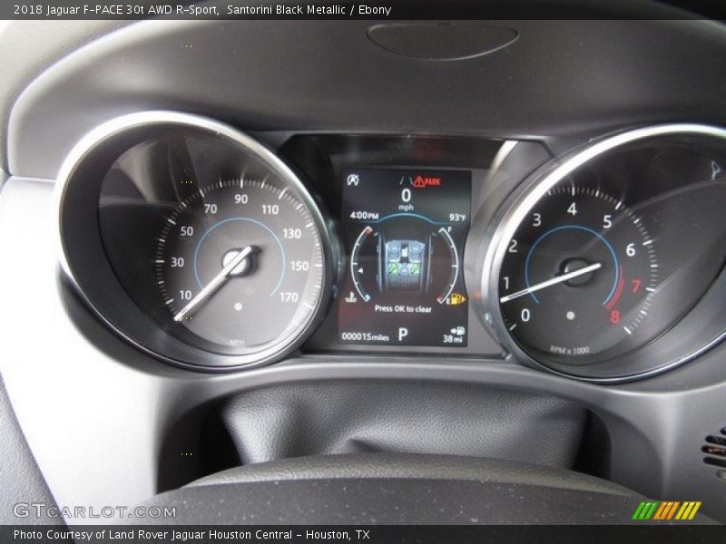 Santorini Black Metallic / Ebony 2018 Jaguar F-PACE 30t AWD R-Sport