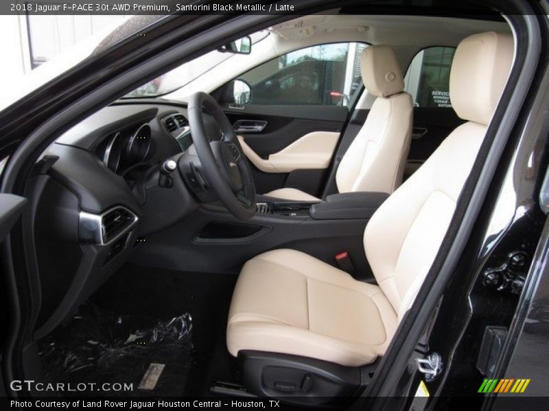 Santorini Black Metallic / Latte 2018 Jaguar F-PACE 30t AWD Premium
