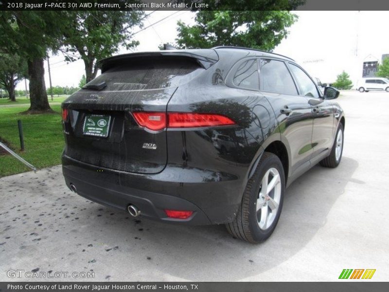 Santorini Black Metallic / Latte 2018 Jaguar F-PACE 30t AWD Premium