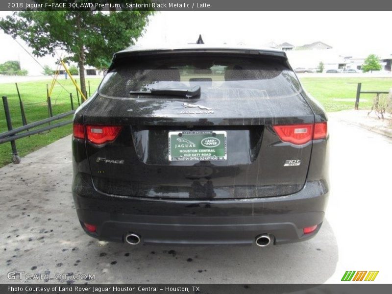 Santorini Black Metallic / Latte 2018 Jaguar F-PACE 30t AWD Premium