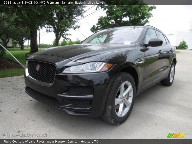 Santorini Black Metallic / Latte 2018 Jaguar F-PACE 30t AWD Premium