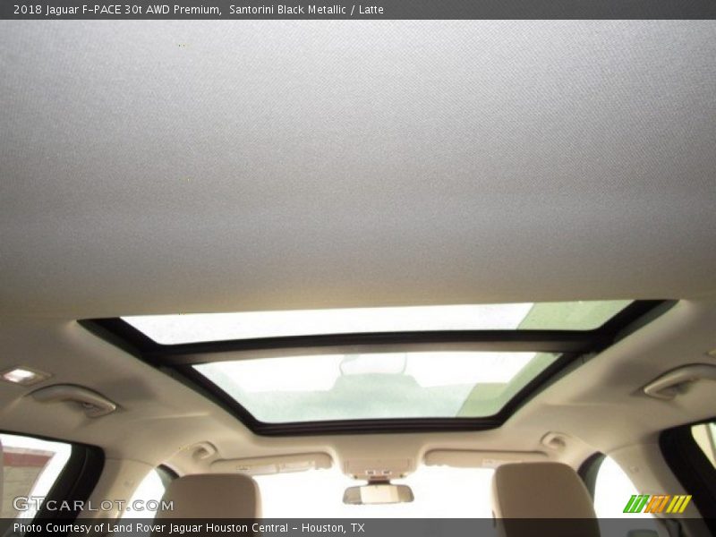 Santorini Black Metallic / Latte 2018 Jaguar F-PACE 30t AWD Premium