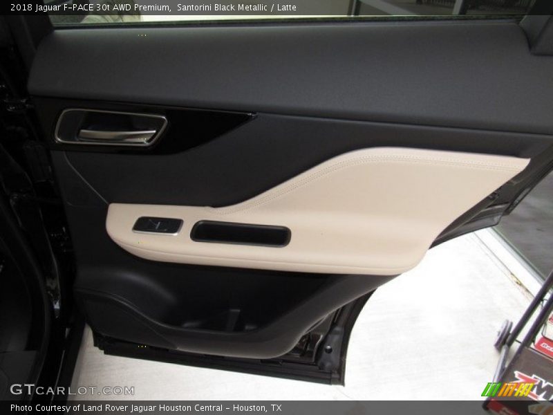 Santorini Black Metallic / Latte 2018 Jaguar F-PACE 30t AWD Premium