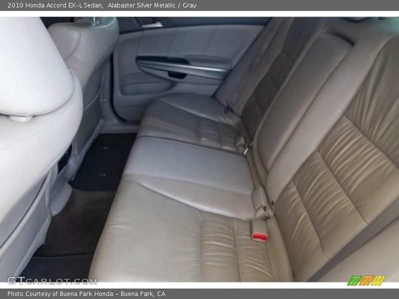 Alabaster Silver Metallic / Gray 2010 Honda Accord EX-L Sedan