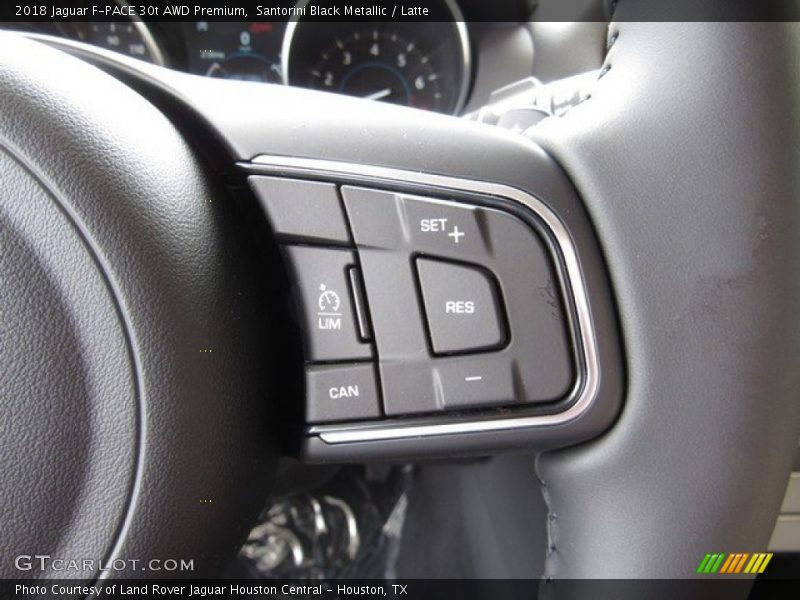 Santorini Black Metallic / Latte 2018 Jaguar F-PACE 30t AWD Premium