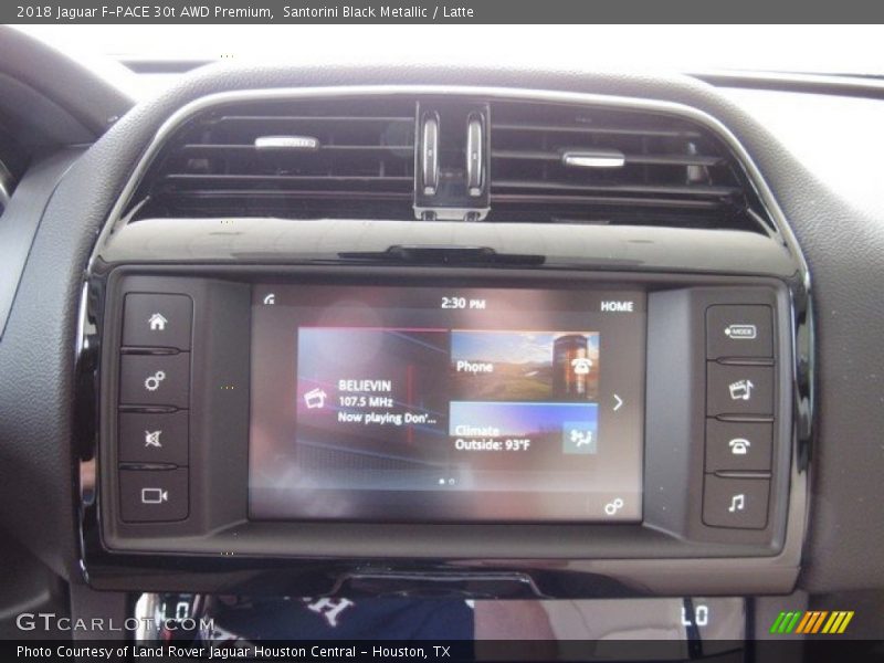 Santorini Black Metallic / Latte 2018 Jaguar F-PACE 30t AWD Premium