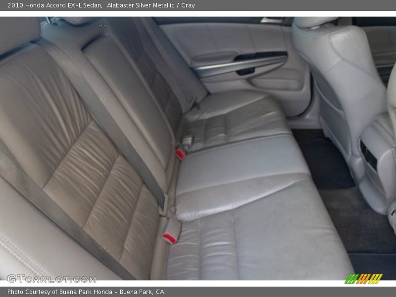 Alabaster Silver Metallic / Gray 2010 Honda Accord EX-L Sedan
