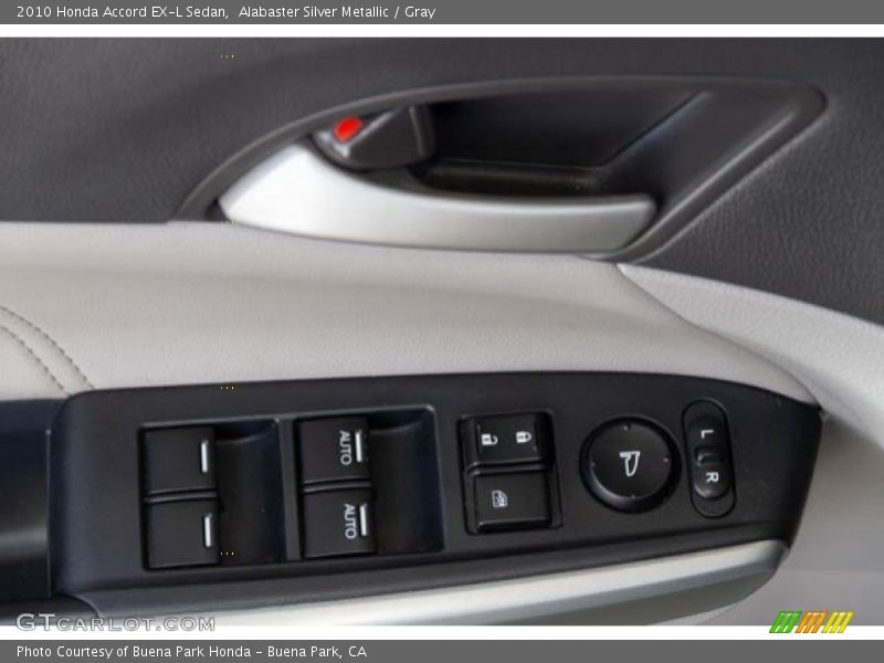 Alabaster Silver Metallic / Gray 2010 Honda Accord EX-L Sedan