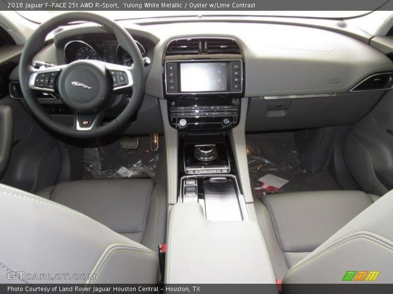 Yulong White Metallic / Oyster w/Lime Contrast 2018 Jaguar F-PACE 25t AWD R-Sport