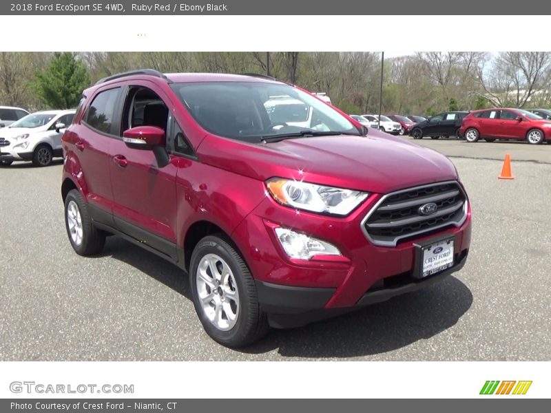 Ruby Red / Ebony Black 2018 Ford EcoSport SE 4WD