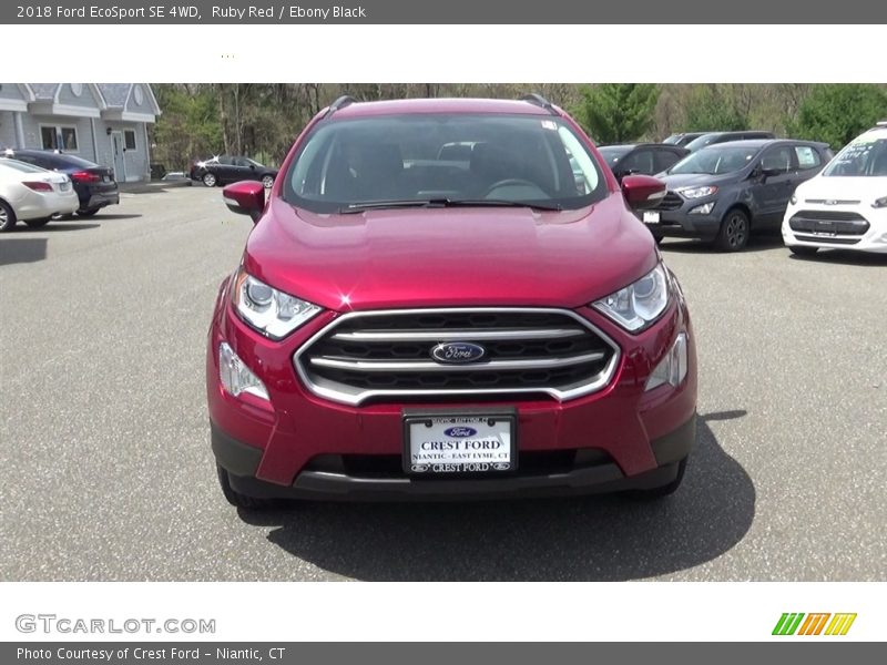 Ruby Red / Ebony Black 2018 Ford EcoSport SE 4WD