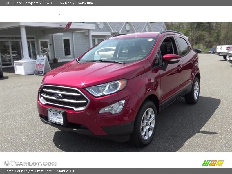 Ruby Red / Ebony Black 2018 Ford EcoSport SE 4WD