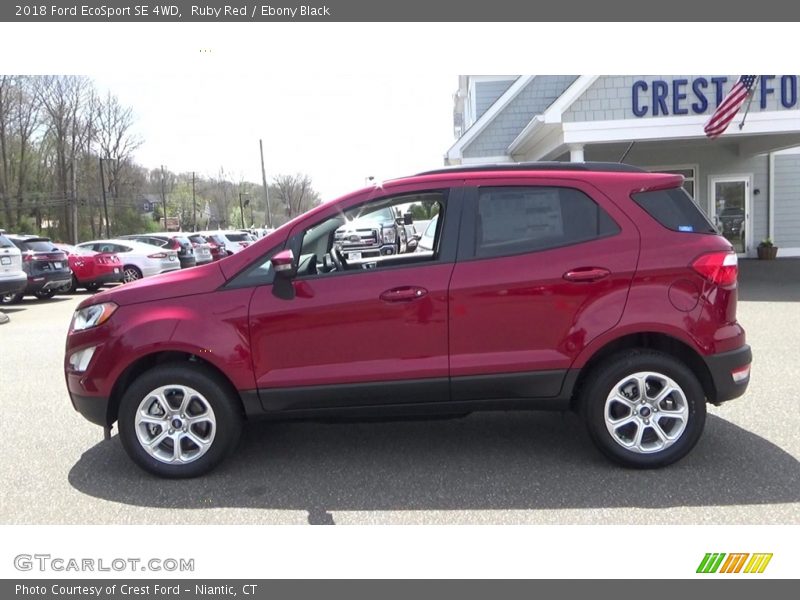 Ruby Red / Ebony Black 2018 Ford EcoSport SE 4WD