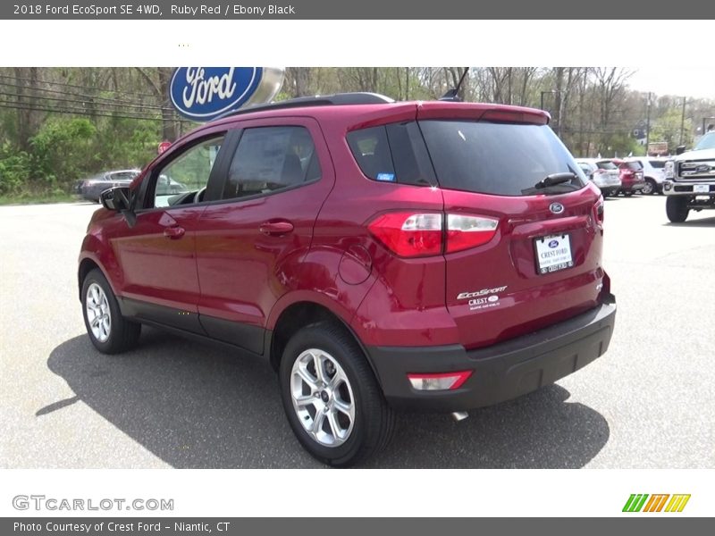 Ruby Red / Ebony Black 2018 Ford EcoSport SE 4WD