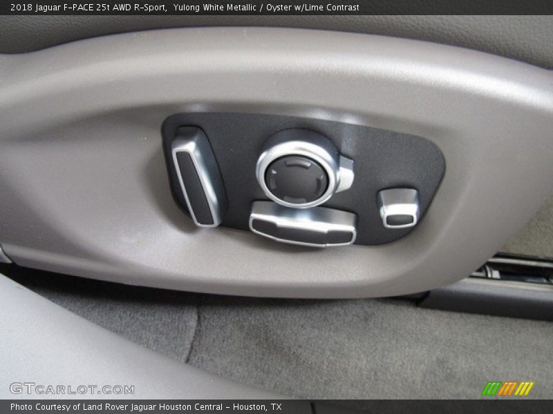 Yulong White Metallic / Oyster w/Lime Contrast 2018 Jaguar F-PACE 25t AWD R-Sport