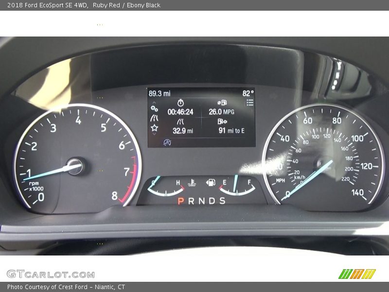 Ruby Red / Ebony Black 2018 Ford EcoSport SE 4WD