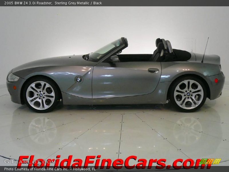 Sterling Grey Metallic / Black 2005 BMW Z4 3.0i Roadster