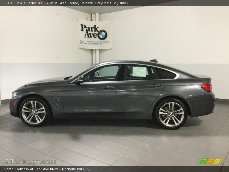 Mineral Grey Metallic / Black 2018 BMW 4 Series 430i xDrive Gran Coupe