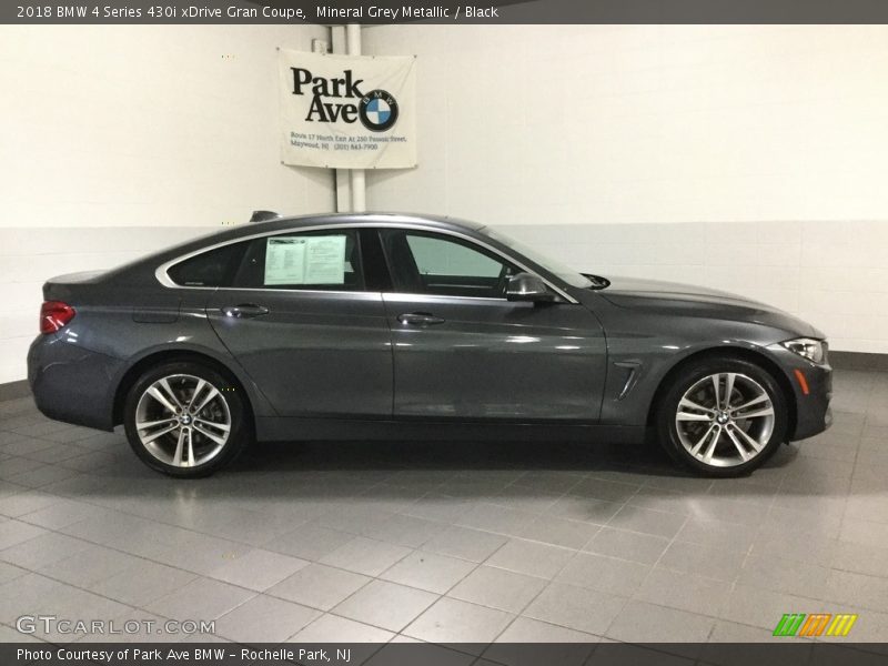 Mineral Grey Metallic / Black 2018 BMW 4 Series 430i xDrive Gran Coupe