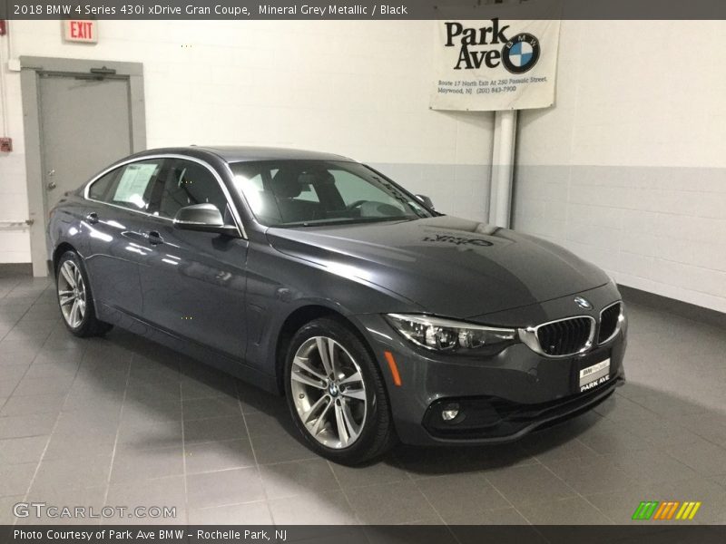 Mineral Grey Metallic / Black 2018 BMW 4 Series 430i xDrive Gran Coupe