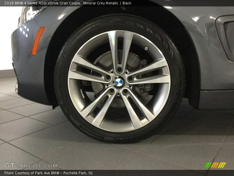 Mineral Grey Metallic / Black 2018 BMW 4 Series 430i xDrive Gran Coupe
