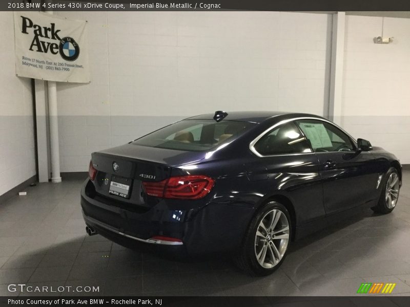 Imperial Blue Metallic / Cognac 2018 BMW 4 Series 430i xDrive Coupe