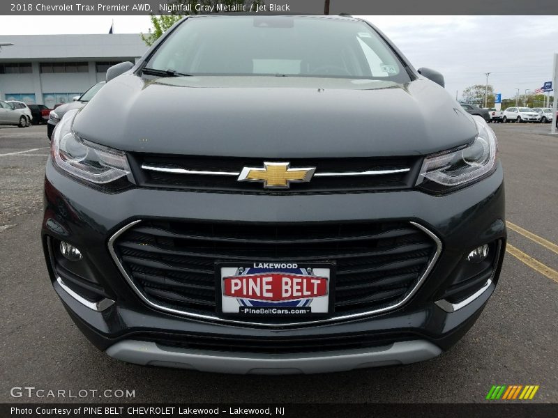 Nightfall Gray Metallic / Jet Black 2018 Chevrolet Trax Premier AWD