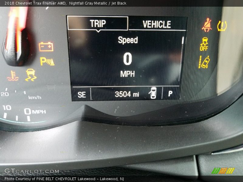 Nightfall Gray Metallic / Jet Black 2018 Chevrolet Trax Premier AWD
