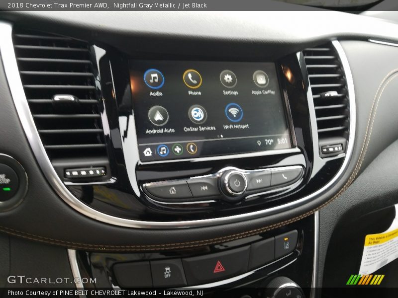 Nightfall Gray Metallic / Jet Black 2018 Chevrolet Trax Premier AWD
