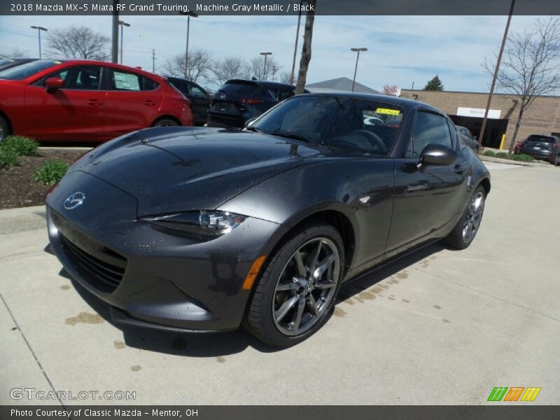 Machine Gray Metallic / Black 2018 Mazda MX-5 Miata RF Grand Touring