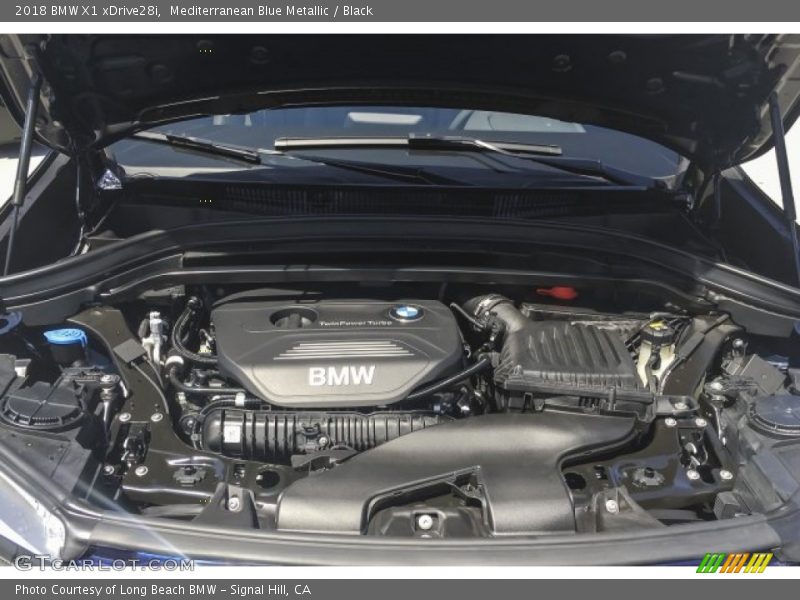 Mediterranean Blue Metallic / Black 2018 BMW X1 xDrive28i