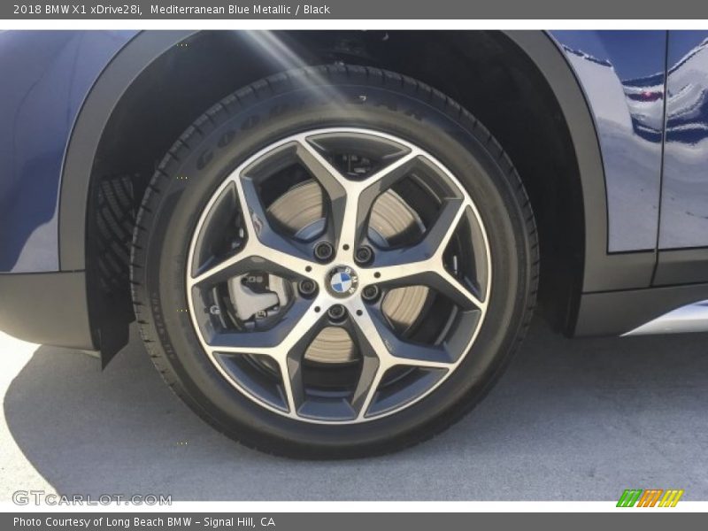 Mediterranean Blue Metallic / Black 2018 BMW X1 xDrive28i
