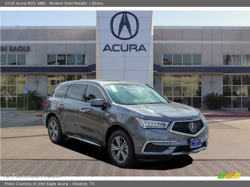 Modern Steel Metallic / Ebony 2018 Acura MDX AWD