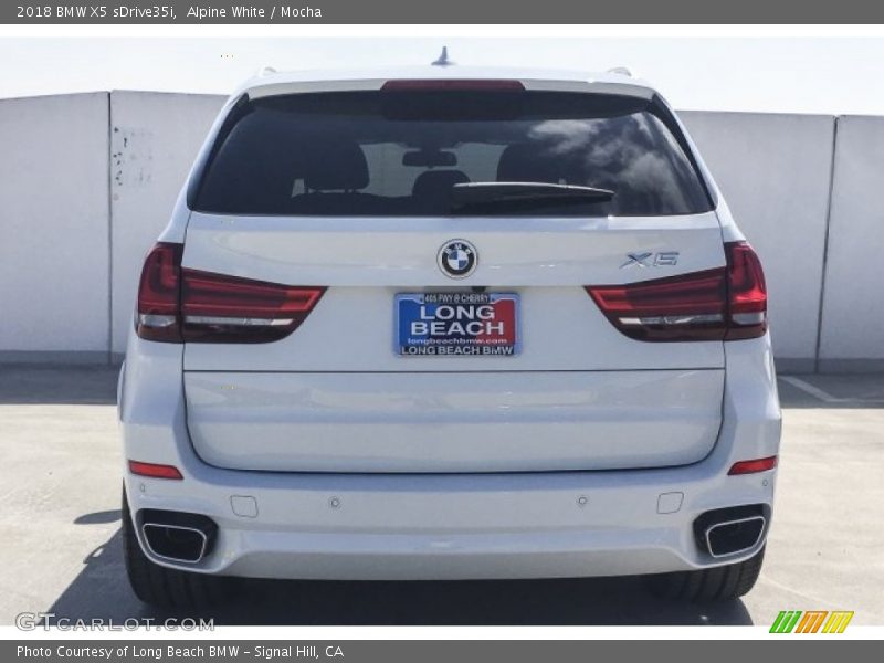 Alpine White / Mocha 2018 BMW X5 sDrive35i