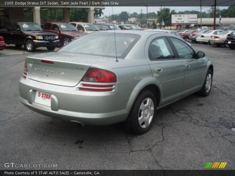 Satin Jade Pearl / Dark Slate Gray 2005 Dodge Stratus SXT Sedan