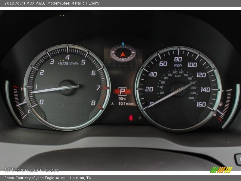 Modern Steel Metallic / Ebony 2018 Acura MDX AWD