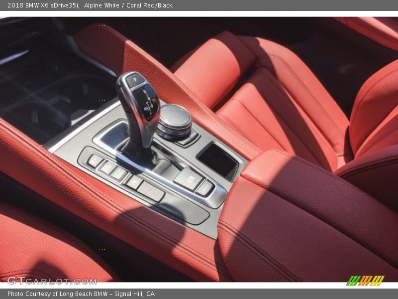 Alpine White / Coral Red/Black 2018 BMW X6 sDrive35i
