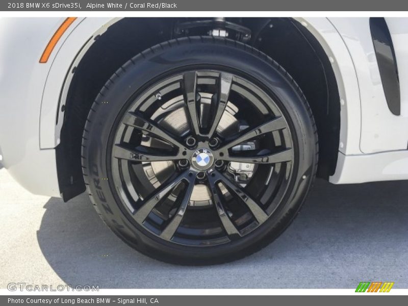 Alpine White / Coral Red/Black 2018 BMW X6 sDrive35i