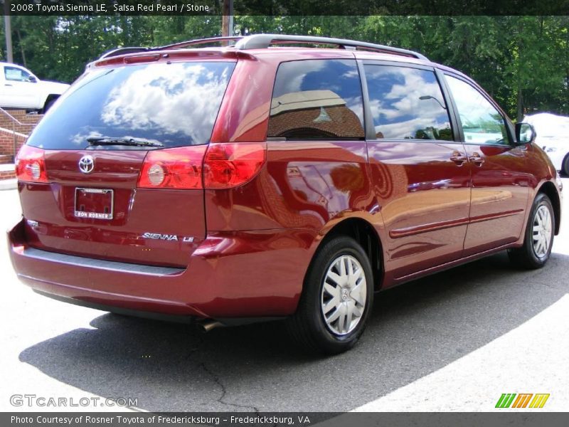 Salsa Red Pearl / Stone 2008 Toyota Sienna LE