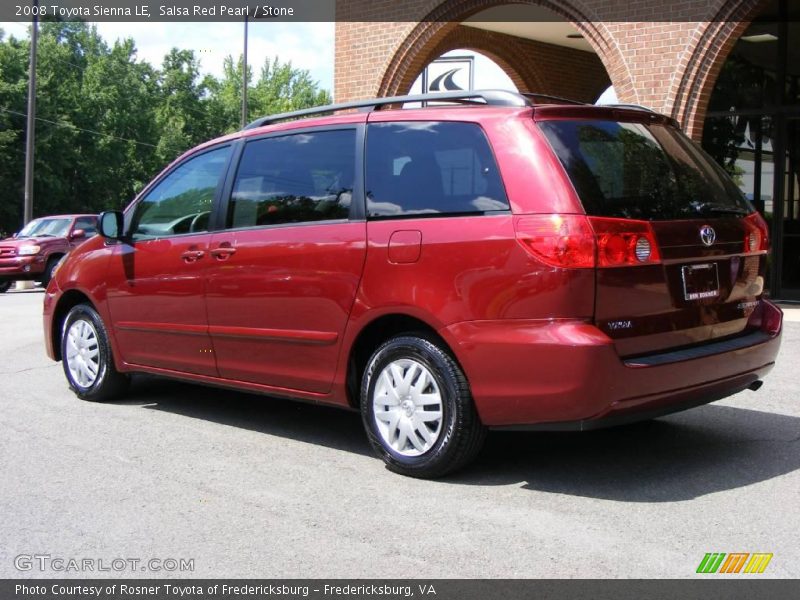 Salsa Red Pearl / Stone 2008 Toyota Sienna LE