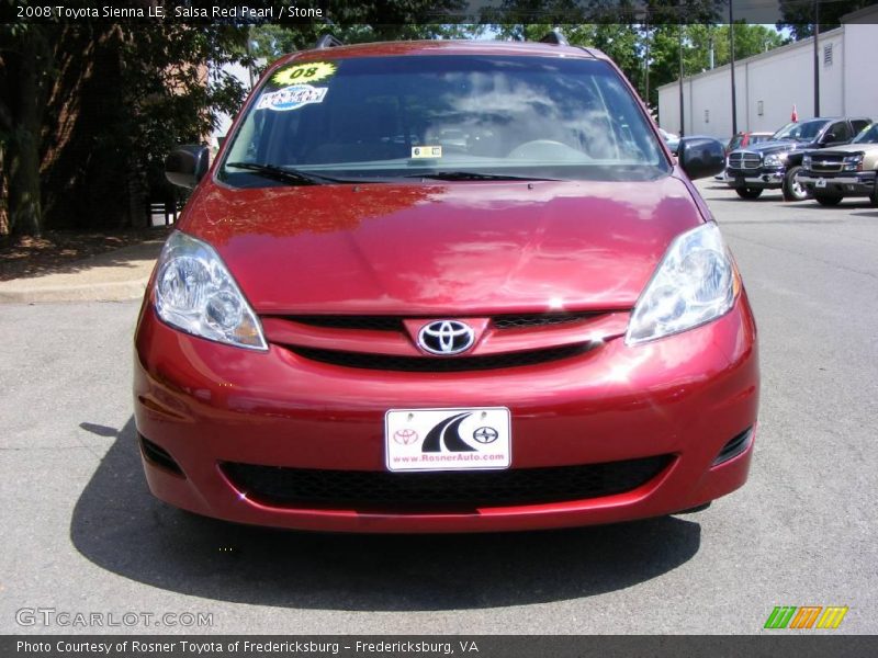 Salsa Red Pearl / Stone 2008 Toyota Sienna LE