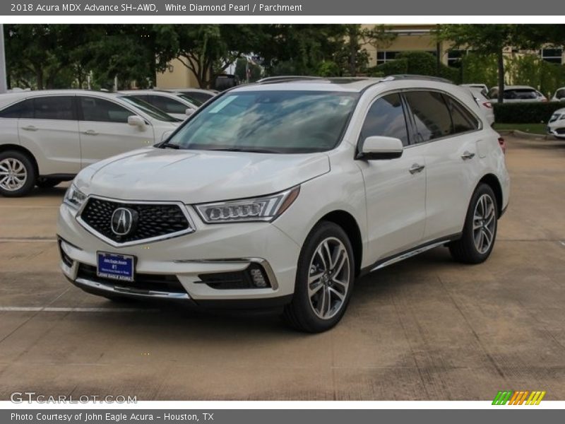 White Diamond Pearl / Parchment 2018 Acura MDX Advance SH-AWD