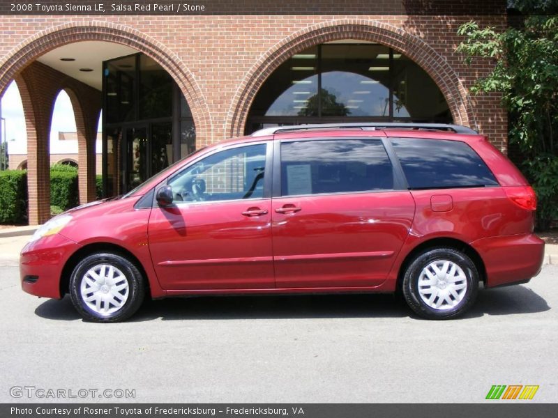 Salsa Red Pearl / Stone 2008 Toyota Sienna LE