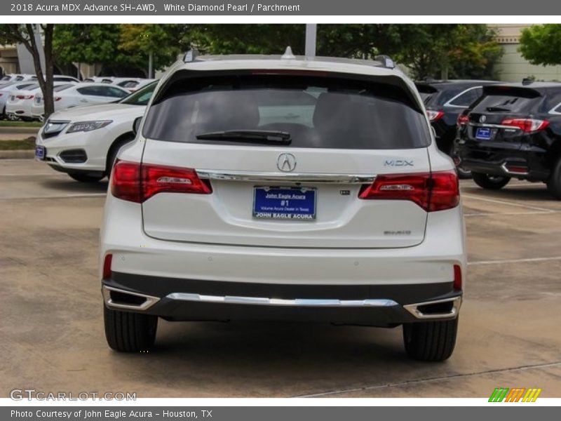 White Diamond Pearl / Parchment 2018 Acura MDX Advance SH-AWD