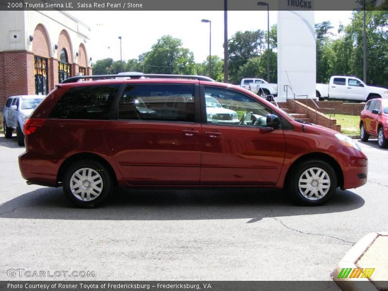 Salsa Red Pearl / Stone 2008 Toyota Sienna LE