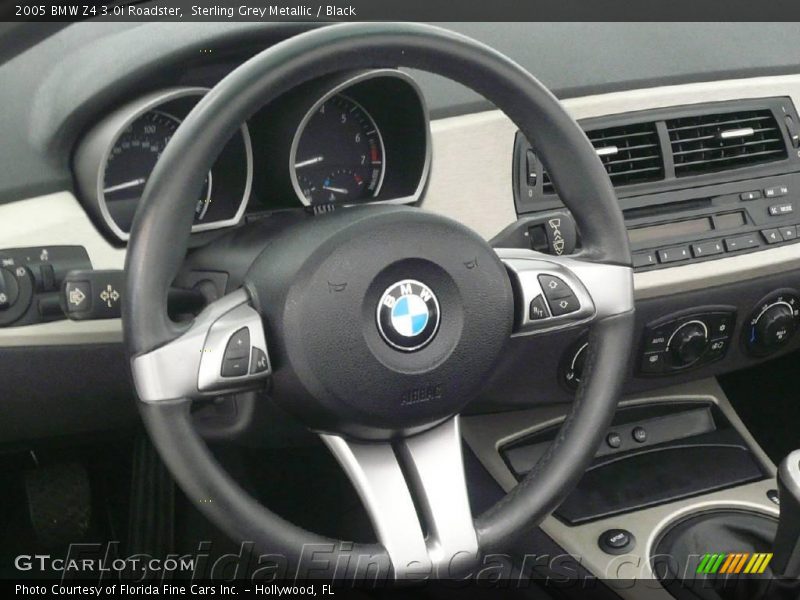 Sterling Grey Metallic / Black 2005 BMW Z4 3.0i Roadster
