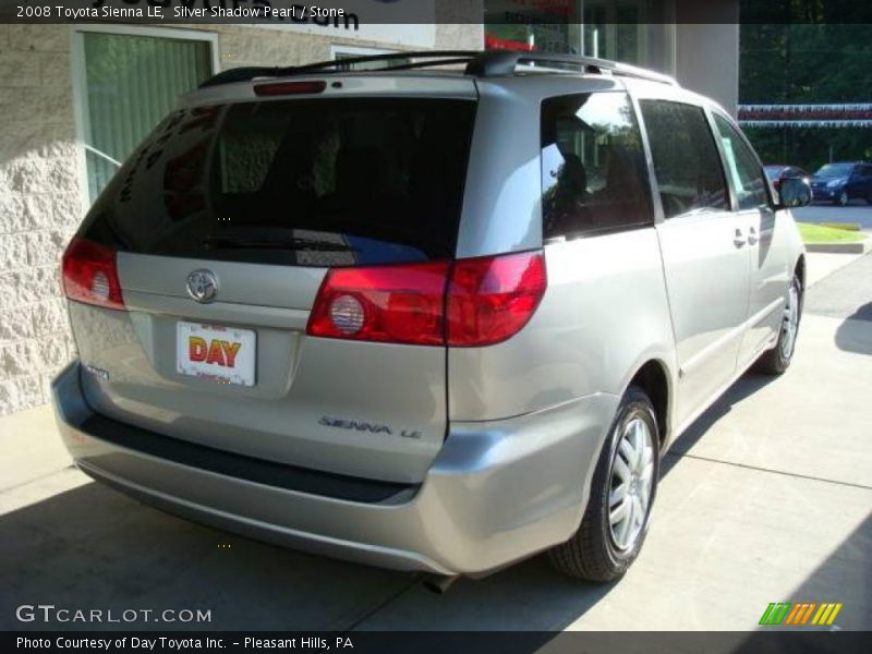 Silver Shadow Pearl / Stone 2008 Toyota Sienna LE