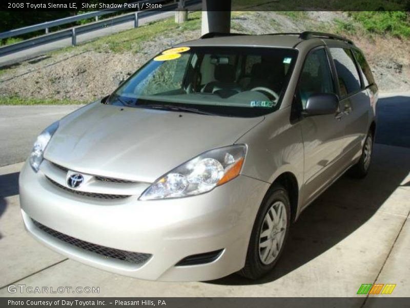 Silver Shadow Pearl / Stone 2008 Toyota Sienna LE