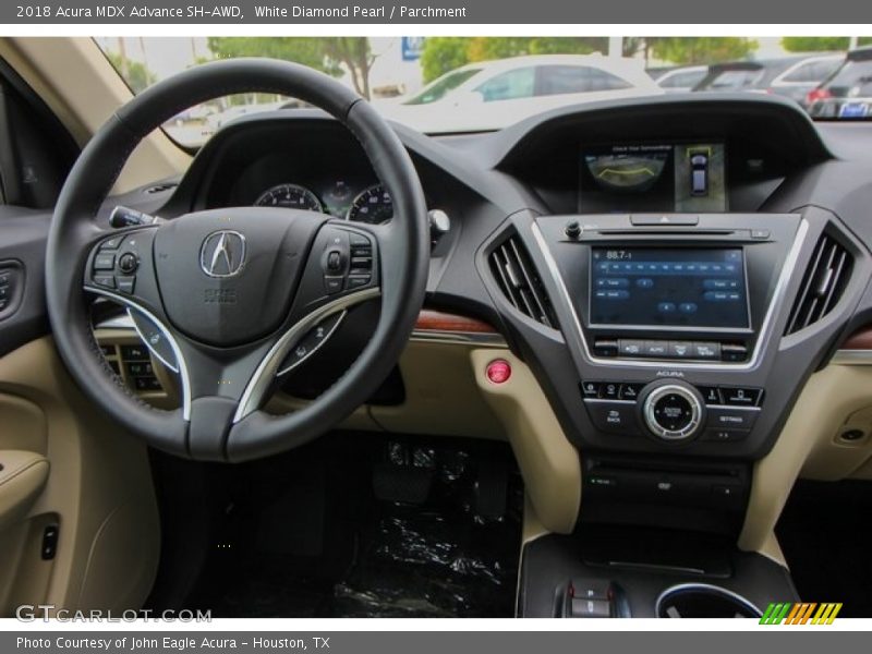 White Diamond Pearl / Parchment 2018 Acura MDX Advance SH-AWD