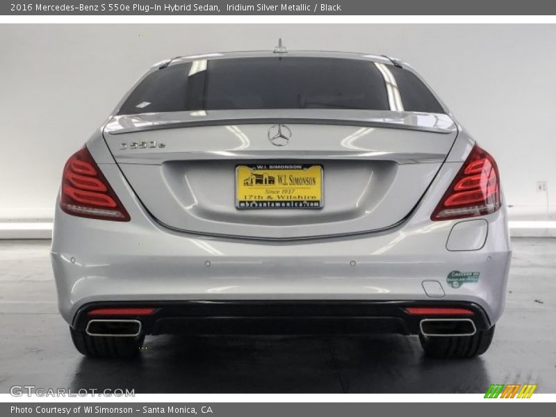 Iridium Silver Metallic / Black 2016 Mercedes-Benz S 550e Plug-In Hybrid Sedan